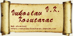 Vukoslav Košutarac vizit kartica